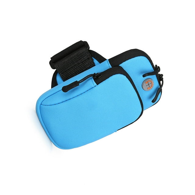 facefd Poche de Bras de Téléphone Étanche Housse Réglable Femmes Accessoires de Plein Air Sacs de Brassard Résistant aux Chocs Exercice de Remise en Forme Vert Bleu