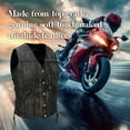 thumbnail image 2 of Dream Apparel Womens Motorcycle Leather Vests for Biker Riding Vest With Side Laces genuine leather Distressed Brown, 2 of 9