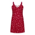 thumbnail image 6 of Women's V Neck Floral Dress Stretch Slip Sundress 2026 Summer Dresses for Women Casual Sleeveless Beach Vacation Clothes Flowy Midi Outfit, 6 of 6