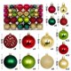 thumbnail image 3 of 100pcs Christmas Ball Ornaments Xmas Tree Hanging Decoration 3 4 6cm Red Green Black Gold Baubles For Home Navidad Noel 2025, 3 of 4