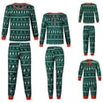 thumbnail image 1 of Matching Family Pajamas Sets Christmas PJ's Snowflake Print Top and Pants Bottom Sleepwear, 1 of 4