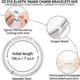 thumbnail image 2 of 20Pcs Elastic Charm Bracelets Plus 220PCS Hole Spacer Beads, DIY Charm Bracelet for Women Jewelry Birthday Gifts, 2 of 5