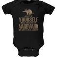 thumbnail image 1 of Always Be Yourself Aardvark Black Soft Baby One Piece, 1 of 1