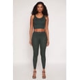 thumbnail image 2 of Women's Daisy Ribbed Knit Cropped Tank Top, 2 of 4