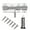 Style 2, variant on lanema Sliding Bolts Latches Hasp Door Lock Buckle Heavy Duty Garden Shed Sliding Lock