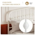 thumbnail image 5 of Sha Cerlin Queen Size Bed Frame, Metal Platform Bed with Victorian Vintage Headboard & Footboard, White, 5 of 9