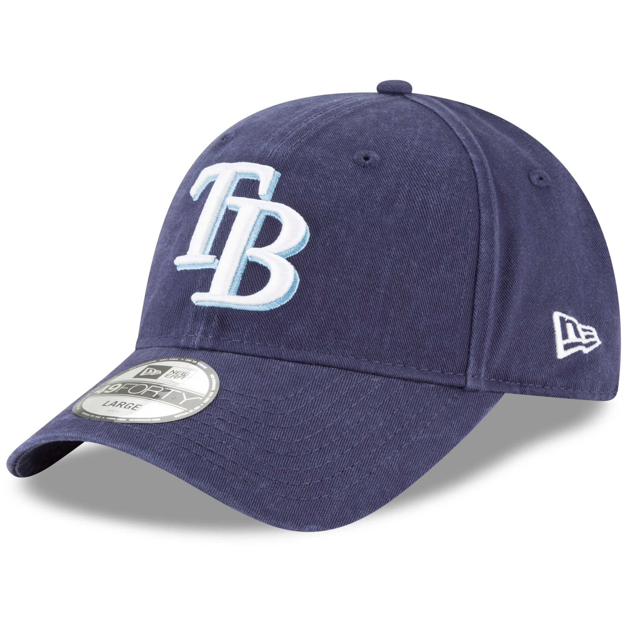 Tampa Bay Rays New Era Core Fit Replica 49FORTY Fitted Hat Navy