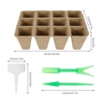 thumbnail image 3 of 12 Cell Seed Trays Set Seedling Starter Tray Plant Pots Germination Grow Cups, 3 of 11