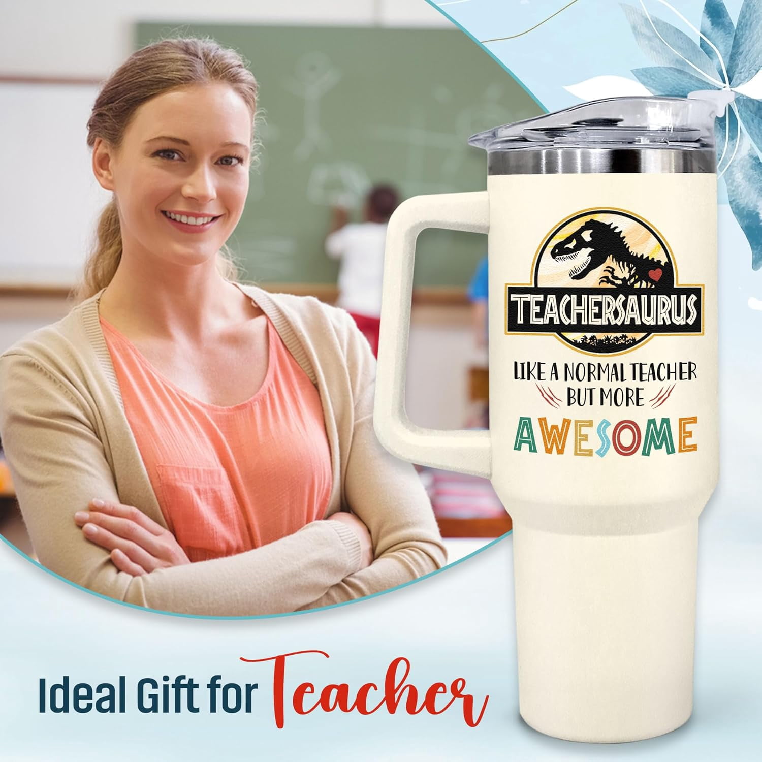 Teacher Gifts for Women, Teacher Appreciation Gifts for Women - Back to School Gifts for Teachers Women, Teacher Back to School Gifts - Best Teacher Gifts Ideas, Teacher Tumbler, Teacher Cup 40Oz