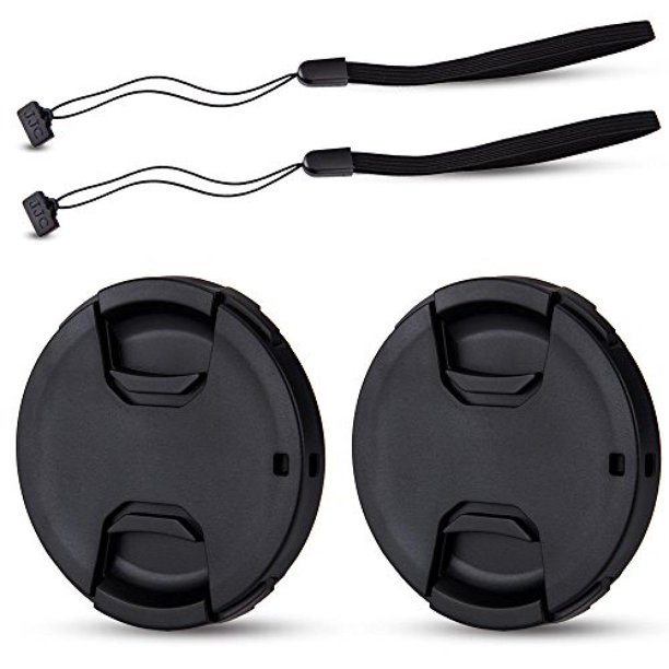 Par de Tapas JJC para Lentes 67mm con Correas Cap Keeper
