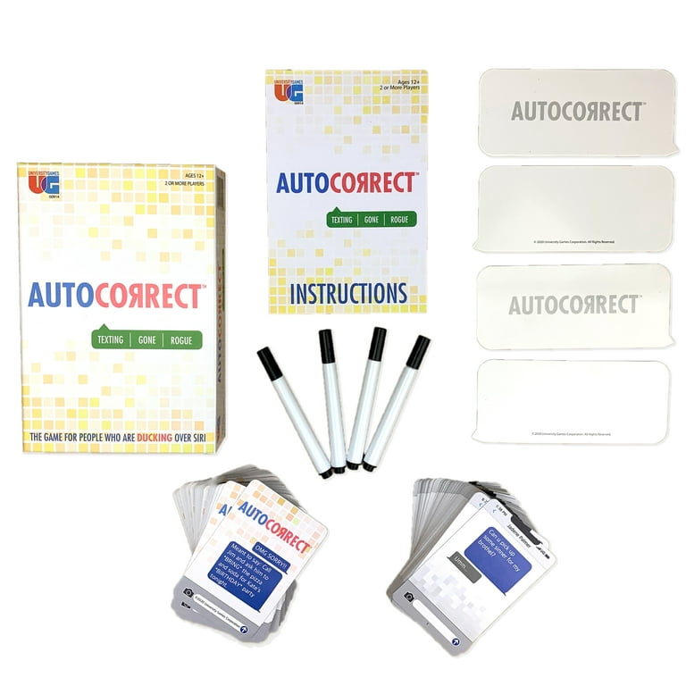 Autocorrect Card Game from University Games, Ages 12 and Up, 2 or More  Players