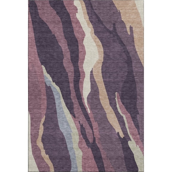 Dalyn Rugs Premium Machine Washable Mayfield AMF1047 Plum 2'6" x 3'10" Rug
