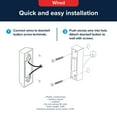 thumbnail image 4 of Heath Zenith Heath Zenith Black Plastic Wired Lighted Push Doorbell Button, 4 of 5