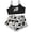 D#9527, variant on BOOMNY Womens Pajamas Set Sleeveless Pjs Crop Tops Shorts Sleepwewar Pyjamas Graphic Soft Cozy Homewear Loungewear Sets