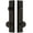 Timeless Bronze, variant on Grandeur 840559 Fifth Avenue Solid Brass Tall Plate Single Cylinder Keyed Entry Set - Grey