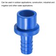 thumbnail image 5 of Uxcell Pipe Fittings Barbed Spigot Straight Hose Connector Blue 12mmx20mm, 5 of 5