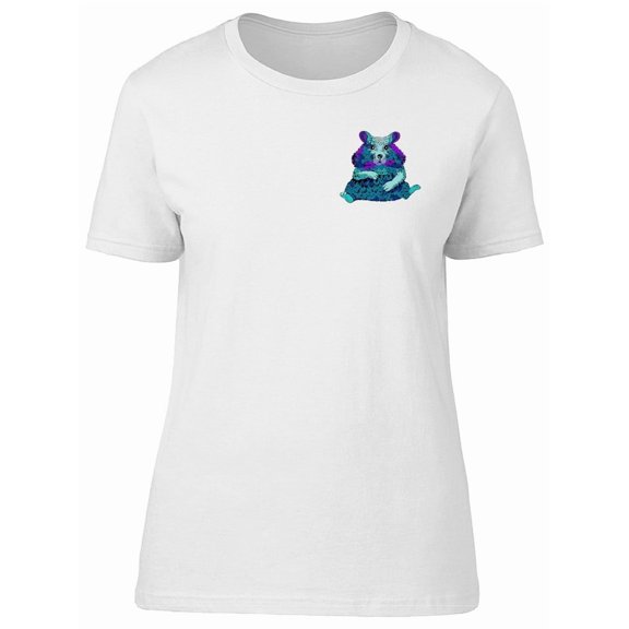 Cute Blue Colorful Hamster Tee Women's -Image by Shutterstock