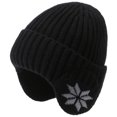 thumbnail image 1 of Men‘s Knitted Cap Warm Cap Slouchy With Ear Warmer Winter Cycling Plus Fleece Hat, 1 of 3