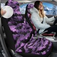 thumbnail image 2 of Pzuqiu Bat Car Seats Covers Anti-Slip Soft Comfortable Car Seat Cover Front Seats Only Warm Elastic Fabrics Car Interiors Covers Full Coverage Universal Fit Most Vehicles Cars SUV, 2 of 7