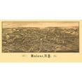 thumbnail image 2 of Burleigh 18x11 White Modern Wood Framed Museum Art Print Titled - Malone New York - Burleigh 1886, 2 of 4