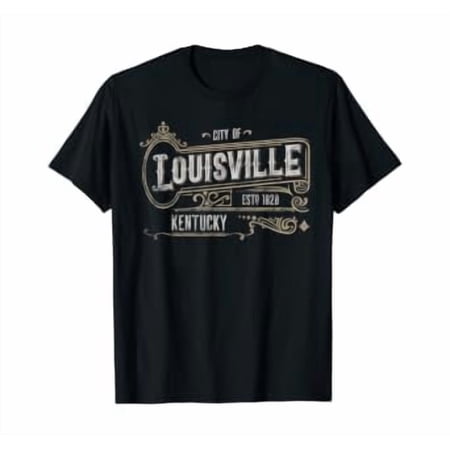 Louisville KY Vintage Victorian Style Home City Distressed T-Shirt, Unisex T-Shirt