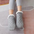 thumbnail image 3 of Zhaomeidaxi Floor Socks Are Thickened and Velvet in the Tube Step on the Floor Socks for Cold, Warm and Comfortable Winter Home Essential Socks Grey 28cm, 3 of 9