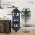 thumbnail image 6 of Lasko Cyclone 18" 3-Speed Oscillating Pedestal Fan Black, S18910, 6 of 10