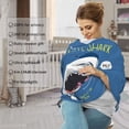 thumbnail image 4 of Haiem Great White Shark Baby Nursing Cover & Nursing Poncho - Multi Use Cover for Baby Car Seat Canopy, Stroller Cover, 360°Full Privacy Breastfeeding Coverage, 4 of 9