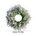 thumbnail image 2 of Multicolor Artificial Flower Wreath 18 Inch Spring Summer Door Wall Window Decor, Lifelike Plastic, Indoor Outdoor, Courtyard Porch, Wedding Anniversary, Easy Clean, Gift-Ready, 2 of 7