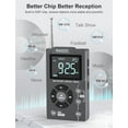 QHSQ Digital AM FM Radio Portable Pocket Radio with Best Reception,600