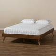 thumbnail image 6 of Baxton Studio Lissette Mid-Century Modern Walnut Brown Finished Wood Full Size Platform Bed Frame, 6 of 9
