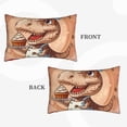 thumbnail image 4 of Fotbe Dinosaur Baking Delight Pillow Cases - Envelope Closure - Luxury, Extra Soft, Cooling Pillow Covers - Wrinkle, Fade, Stain Resistant-20"x30", 4 of 8