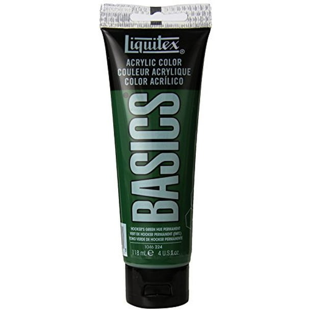 Liquitex BASICS Acrylic Paint 4oz tube, Hookers Green Hue Permanent
