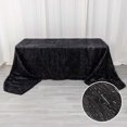 thumbnail image 2 of Efavormart 90"x156" Black Metallic Fringe Shag Tinsel Rectangle Polyester Tablecloth For Catering Wedding Party Decorations, 2 of 11