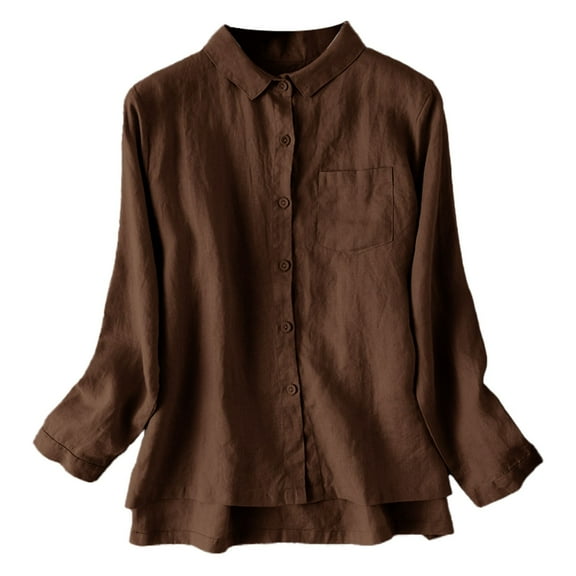 Women's Thin Linen Shirt Women Loose Small Shirt To Wear All Vintage Kong Flavor Shirt
