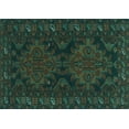 thumbnail image 1 of Ahgly Company Machine Washable Indoor Rectangle Persian Turquoise Blue Traditional Area Rugs, 5' x 8', 1 of 4