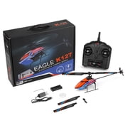 Bruce&Shark RC Helicopter, WLtoys XK K127 Remote Control Helicopter, 4 Channel RC Aircraft with 6-Axis Gyro, Altitude Hold, One Key Take Off/Landing, Easy to Fly for Kids and Beginners