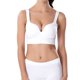 thumbnail image 2 of Gibobby Brasier deportivo para mujer Sujetador con cierre frontal para mujer, espalda, talla grande, sin forro, con aros, completa(Blanco,XL), 2 of 4
