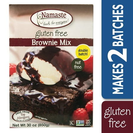 Namaste Foods Gluten Free Brownie Mix, 30 oz Box (Best Box Brownie Recipe)