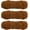 Caramel, variant on Minzimin 3 Skeins Chenille Yarn Soft Blanket Yarn 3x100gr/3.5oz (3x131yds) Polyester Velvet Fancy Fluffy Yarn Knitting for Crochet Weaving Scarf