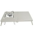 thumbnail image 2 of Tignapoo Compact Aluminum Alloy Folding Table for Outdoor Picnics and Camping, Heat-Resistant Design with Carrying Bag, Ideal for BBQ and Outdoor Activities, Available in Black and Silver, 2 of 5