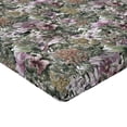 thumbnail image 4 of Ambesonne Flower Fitted Sheet, Leaves Blossoming Petals Art, Full Size, Grey Pink and Sage Green, 4 of 5