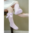 thumbnail image 5 of Dalrosia Baby Girls Knee High Socks Toddler Bow Mesh Long Stockings Infants Thin Socks For Spring Summer, 5 of 6