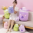 thumbnail image 2 of Runjoy, nuevas muñecas de peluche boba, venta al por mayor, regalos promocionales personalizados, almohada de té de la leche con helado, animal de peluche suave, lindo juguete de peluche de dibujos an, 2 of 4