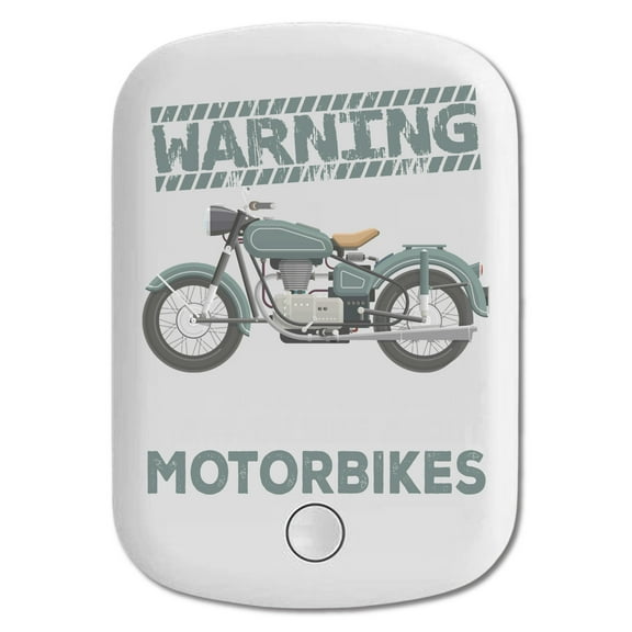 DistinctInk Magnetic Battery Pack, 5000 mAh Wireless Portable Charger with USB-C Cable, Compatible with MagSafe iPhone 14 / 13 / 12 Series - Spontaneously Talking About Motorcycles