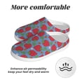 thumbnail image 6 of Lsque Hand Drawn Strawberry Pattern Womens Comfort Cotton on Scuff With Memory Foam and Anti-skid Sole Slipper-35/36, 6 of 7