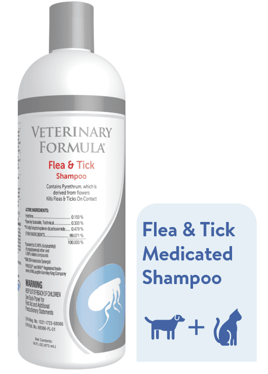 Veterinary Formula Clinical Care Flea and Tick Shampoo for Dogs and