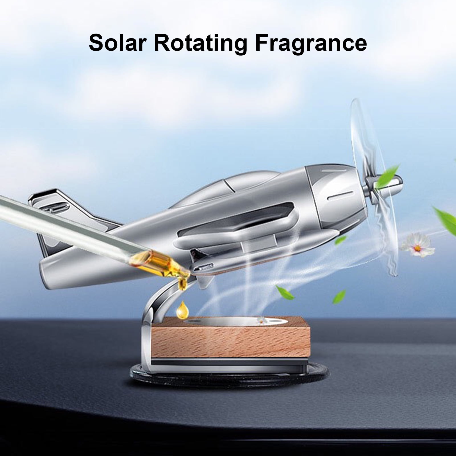 Bluethy Aromatherapy Diffuser Wide Range Long Lasting Interior Ornament  Solar Energy Airplane Model Air Freshener Car Accessories - Walmart.com
