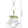 thumbnail image 2 of Woven Flower Keychain Floral Keyring Weave Crochet Keychain Handmade Keychain Cute Flower Keychains Decorative Keychain Woven Flower Key Pendant, 2 of 5