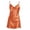 Orange, variant on Koadzawe Women's Satin Sleepwear Cowl Neck Nightgown Sleeveless Spaghetti Strap Slip Dress with Side Slit Smooth Silk Feel Loungewear Elegant Nightwear Casual Beige L